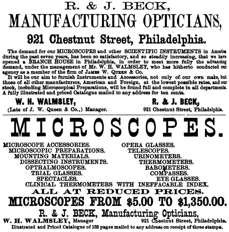 R&J Beck Manufacturing Opticians